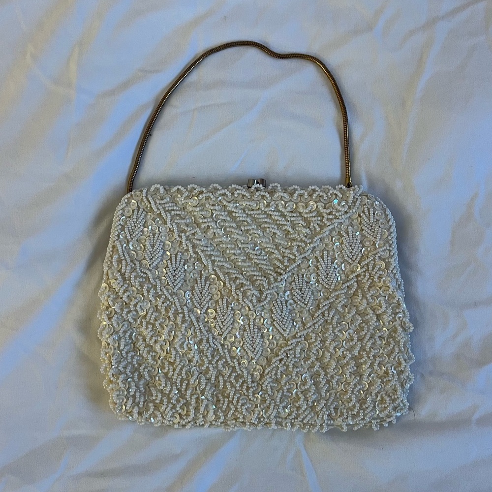 Vintage Beaded Evening Bag Clutch